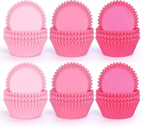 Miniatura 14 de Whaline 600 Piezas Forros Azules para Cupcakes Degradado Azul Portadores de Moldes para Hornear Envoltorios para Cupcakes Forros para Muffins
