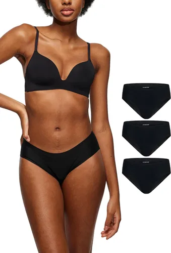 Miniatura 10 de Ropa Interior Bikini Sin Costuras LEAKPROOF2.0 para Mujeres Bragas de Período que Sostienen 6 Tampones Ropa Interior a Prueba de Fugas, beige