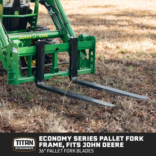 Miniatura 2 de Titan Attachments Economy Series Pallet Horquilla Marco, cuchillas de horquilla de 36.0 in, gancho & Pin estilo de montaje, clasificado 4000 libras