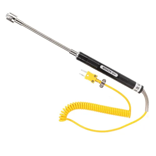 Miniatura 7 de Sensor de temperatura de termopar tipo K con funda de acero inoxidable y mango aislado Medición precisa de -58.0 °F a 932.0 °F para monitoreo