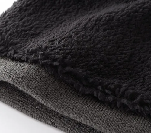 Miniatura 7 de Home Prefer Gorro de invierno para hombre con forro polar cálido y gorro de punto