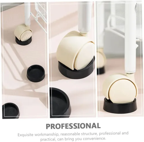 Miniatura 3 de DOITOOL 2 sets protectores de patas de silla accesorios muebles ruedas tazas para suelos duros ruedas de goma 2 unids*2