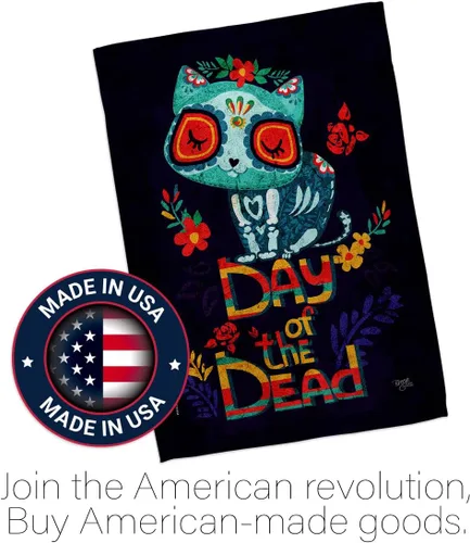 Miniatura 5 de Dia De Los Muertos Decoraciones Otoño Día de Muertos Decoración Habitación Hogar Mexico Mexicanos Ourdoor Interior Halloween Bandera Tapiz Césped