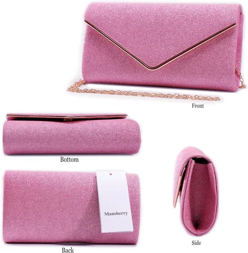 Miniatura 18 de Bolso de noche para mujer, bolso de fiesta brillante para mujer, bolso de fiesta de boda