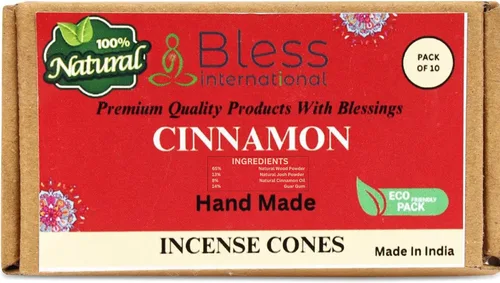 Miniatura 66 de Bless International Conos de incienso 100% naturales de lavanda hechos a mano, sumergidos a mano, libres de químicos orgánicos para purificación