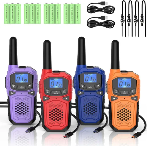 Miniatura 9 de Walkie Talkies para adultos, radio bidireccional de largo alcance WokTok para camping, senderismo, accesorios de senderismo, equipo de campamento