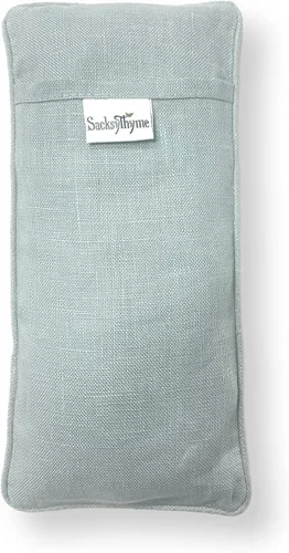 Miniatura 3 de Almohadilla para ojos de lino orgánico Sacksy Thyme - Lavanda y semillas de lino para relajación, yoga, alivio del estrés - Almohadilla térmica