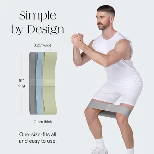 Miniatura 4 de Bala Bands Resistance Bands for Women & Men - Fabric Exercise Bands for Working Out - Wrist, Ankle, Legs & Booty Bands - Workout Resistance Bands