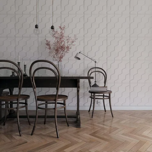 Miniatura 11 de Ekena Millwork WP20X20HBWH 19 5/8 pulgadas de ancho x 19 5/8 pulgadas de alto Panal EnduraWall Decorativo 3D Panel de Pared Cubre 2.67 pies cuadrados