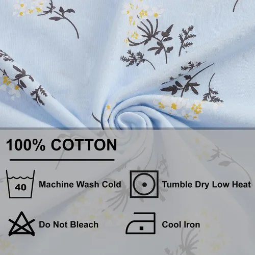 Miniatura 7 de Keyocean. - Camisón largo para mujer, de algodón, suave, ligero, ropa de dormir y de descanso para el verano.