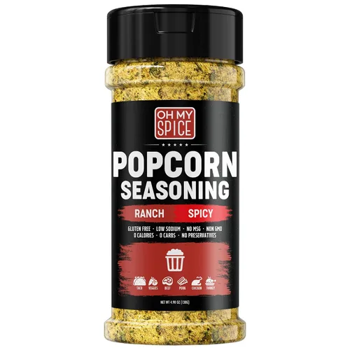Miniatura 18 de Popcorn Seasoning Chocolate Powder Mix - Gluten Free & Low Sodium Cocoa Powder Blend Popcorn Flavoring Seasoning. Healthy Movie Night Theater Pop