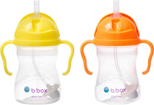 Miniatura 18 de b.box Vaso para sorber con popote pesado. Bebe desde cualquier ángulo, a prueba de fugas, a prueba de derrames, fácil agarre. Sin BPA, apto