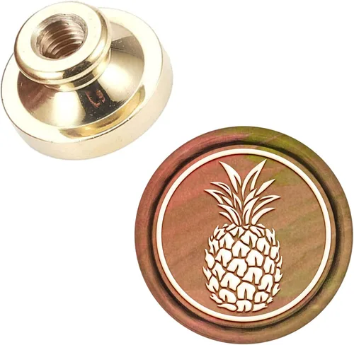 CRASPIRE Cabeza de sello de cera de repuesto de piña, cabeza de sello de latón Olny para adorno de invitaciones de sobre, paquete de vino de boda,