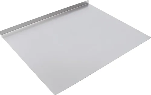 Miniatura 11 de Tabla de cortar de acero inoxidable 304 de 27.6 x 19.7 pulgadas, alfombrilla de metal antiadherente para cocina, cortar y amasar carne, frutas