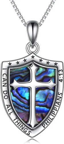 YFN Collar de plata de ley San Miguel/San Cristóbal/Jesús/Virgen María para hombres y mujeres católico/protector/talismán collar con medalla del
