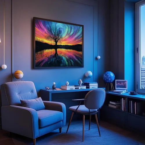 Miniatura 6 de Rompecabezas para adultos de 1000 piezas, rompecabezas de Aurora del árbol de la vida, rompecabezas de 1000 piezas con letras en la parte posterior