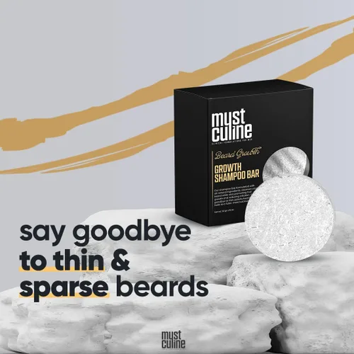 Miniatura 6 de Barra de champú para barba, limpia tu barba con efecto de crecimiento y pérdida de cabello, barra de champú para crecimiento del cabello