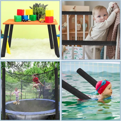 Miniatura 3 de Amylove 12 tubos de espuma de aislamiento de tubo de 3.3 pies para piscina, fideos de agua aislantes, fideos de natación, tubos de preservación