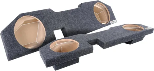 Bbox - Caja de subwoofer dual de 10 pulgadas, carcasa de subwoofer alfombrada sellada, compatible con Dodge Ram Quad Cab 2002-2018, caja de