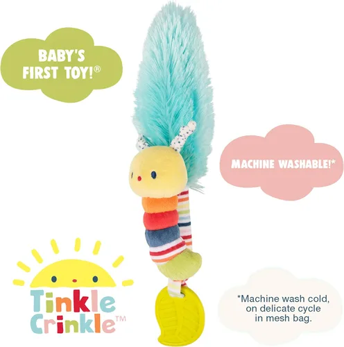 Miniatura 3 de GUND Baby Tinkle Crinkle Collection The Play Together - Peluche sensorial de oruga, 12 pulgadas Caterpillar 12