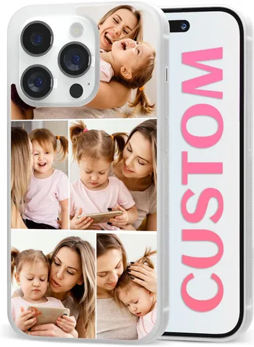 Fundas de teléfono con collage de fotos, funda protectora de silicona para niñas, niños, mujeres, parejas, amigos, para iPhone 11, 12, 13, 14, 15,