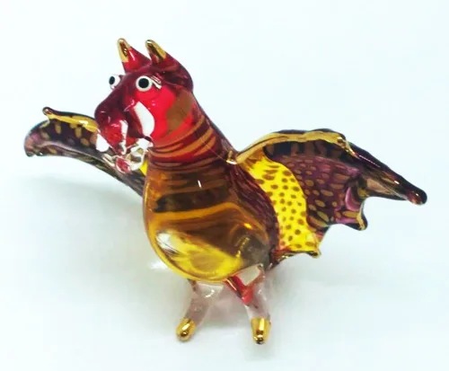 Miniatura 11 de WitnyStore Pequeña figura de ornitorrinco marrón dorado de 3¼ pulgadas, en miniatura, soplado a mano, vidrio pintado a mano, platypi, pico de agua