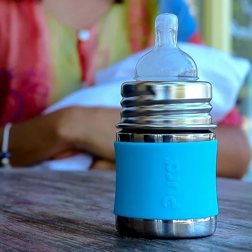 Miniatura 9 de Pura Pezón para biberón para bebé, 2 unidades, silicona de grado médico, anticólicos, flujo lento, sin BPA