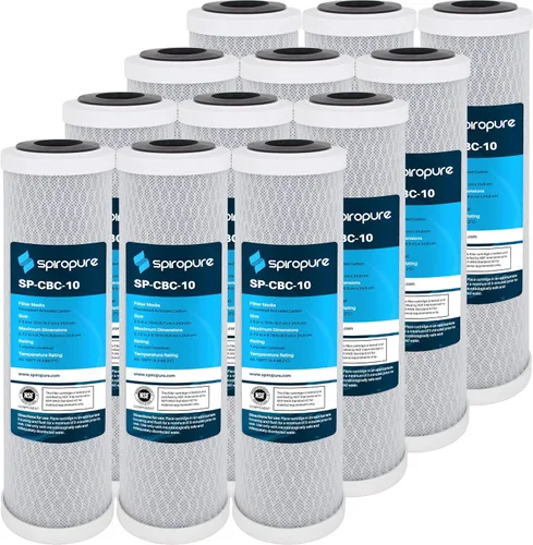 Miniatura 13 de SpiroPure SP-CBR2-10 10x2.5 0.5 Micron NSF Certificado NSF Cartucho de filtro de agua de bloque de carbono CBR2-10 155268-43 SMCB-2510 (caja de 12)