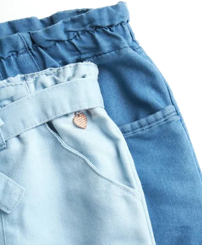 Miniatura 4 de Vince Camuto Pantalones de mezclilla elásticos para niñas (paquete de 2)