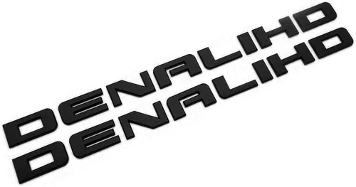 Miniatura 5 de 2X Emblema de placa de nombre para puerta lateral y puerta trasera de Denali HD en 3D, de repuesto para Denali (cromo)