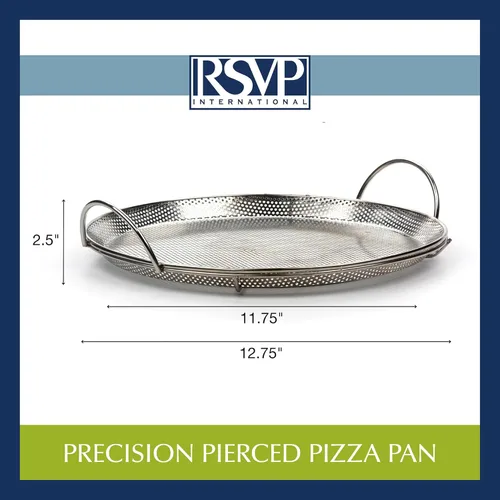 Miniatura 16 de RSVP International Endurance® Rocker Style - Cortador de pizza de acero inoxidable, 14 pulgadas, cortador afilado y versátil, picar y rebanar
