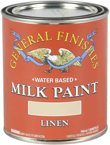 General Finishes Pintura de leche a base de agua, 1 cuarto de galón, lino