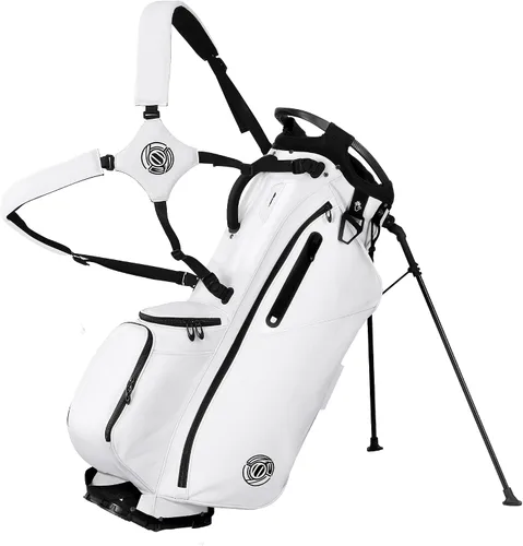 Miniatura 8 de Bolsa de golf con soporte de 14 vías, bolsas de golf ligeras para hombres y mujeres con soporte, doble correa ergonómica acolchada, divisores