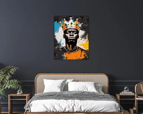 Miniatura 59 de Arte de pared afroamericano, decoración de rey y reina bailarín negro para sala de estar, arte de pareja de amor negro para dormitorio, lienzo