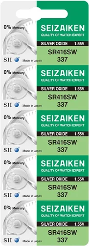 Miniatura 51 de 321 SR616SW - 10 pilas para reloj de óxido de plata sin mercurio, 1,55 V, fabricadas en Japón por Seiko