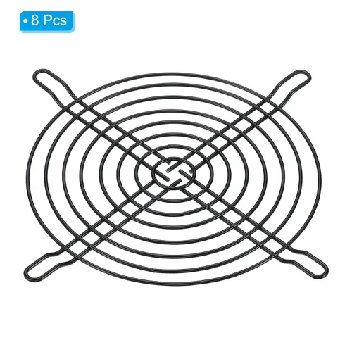Miniatura 3 de PATIKIL Parrilla para dedos de ventilador de 4.724 in, paquete de 8 protectores de rejilla de metal para ventiladores de escape de 4.724 x 4.724 in