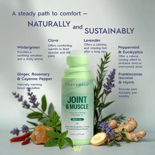 Miniatura 9 de Aceite Nutritivo Profundo para Articulaciones y Músculos en Roll-On – No Graso, 100% Natural con Aceites Esenciales: Gaulteria, Menta, Incienso