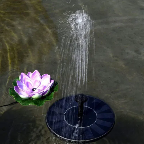 Fuente solar para baño de pájaros, bomba de fuente flotante con energía solar, bomba de fuente de agua flotante de pie para baño de pájaros, jardín,