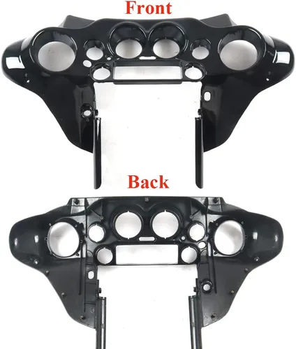 Miniatura 2 de Carenado interior delantero de murciélago compatible con Harley Davidson Touring Street Electra Glide FLHX FLHTC FLHTCU FLHT-Negro brillante