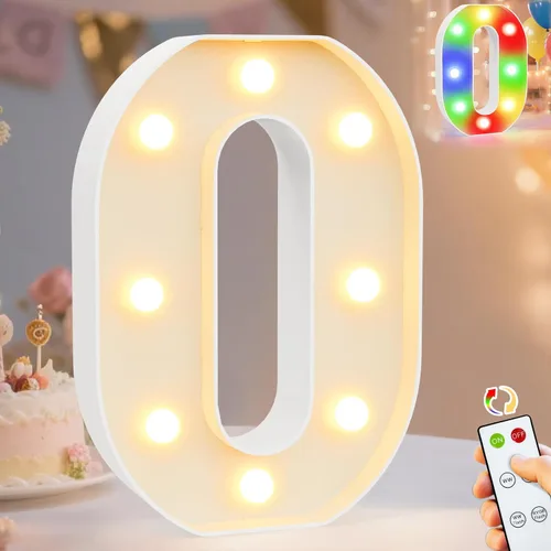 Miniatura 50 de Pooqla Letras con luces LED de marquesina, letras decorativas iluminadas en blanco cálido y blanco frío, letras del alfabeto iluminadas para niños