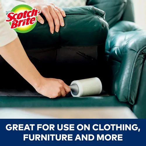 Miniatura 6 de Scotch-Brite Extreme Clean - Rodillo de pelusa resistente, removedor de pelusa avanzado para residuos más grandes, rodillo de pelusa extra adhesivo