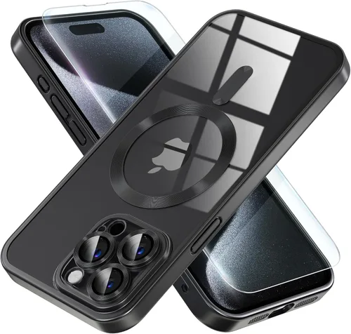 Miniatura 59 de Misea Funda magnética para iPhone 14 compatible con MagSafe [nunca amarillenta] [protección contra caídas de grado militar] protector completo