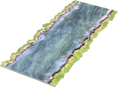 Battle Systems BSTFWA005 Río y Carreteras Escenas Modulares de Fantasía - Perfecto para Juegos de Rol y Wargames - Terreno de Mesa Multinivel para