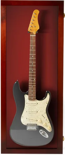 Miniatura 17 de PENNZONI Vitrina para guitarra eléctrica, estuche acrílico para guitarra eléctrica, soporte de pared, estuche de pared para guitarra hecha de marco