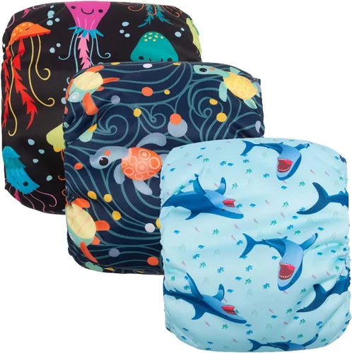 Miniatura 2 de CuteBone - Pañales lavables para perro macho, 3 unidades por paquete, modelo DM28XL