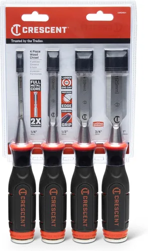 Miniatura 4 de Crescent 4 piezas de madera, 1/4", 1/2", 3/4", 1" cincel - CWCHS4