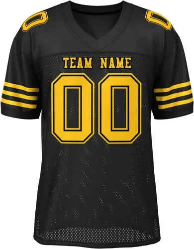 Camiseta de fútbol personalizada con costura y número del equipo para hombres, mujeres y jóvenes
