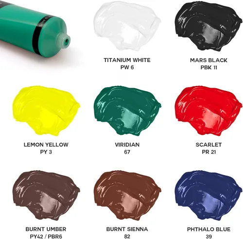 Miniatura 3 de GOTIDEAL - Juego de pinturas acrílicas para manualidades, 8 colores primarios (120 ml, 4 oz) con pigmentos ricos, no tóxicas, lavables, pintura