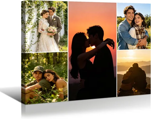 Miniatura 7 de Looife Impresiones en lienzo personalizadas de 40 x 20 pulgadas con tu foto, arte de pared personalizado con tu foto sobre lienzo
