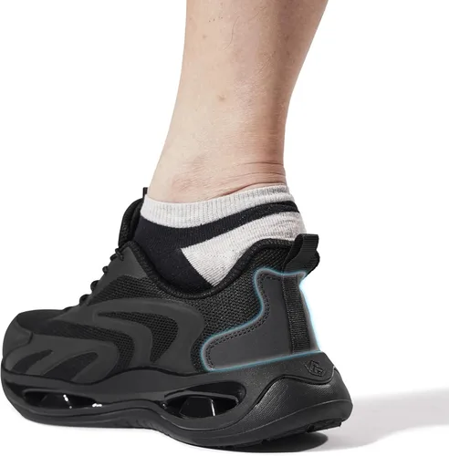 Miniatura 6 de LARNMERN Zapatillas de deporte con punta de acero para hombre, zapatos de seguridad de trabajo, zapatos ligeros Infinity PRO Series